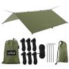 Hammock Rain Fly Tent Tarp Provides Effective Protection Against Rain, Snow. 32ft Long Ridgeline. Big 9.8x9.5ft Durable, Waterproof 210D Oxford. 6 Reflective Guy Lines, 2 Stuff Sacks. Easy Assembly view 1