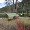 Hammock Rain Fly Tent Tarp Provides Effective Protection Against Rain, Snow. 32ft Long Ridgeline. Big 9.8x9.5ft Durable, Waterproof 210D Oxford. 6 Reflective Guy Lines, 2 Stuff Sacks. Easy Assembly view 2