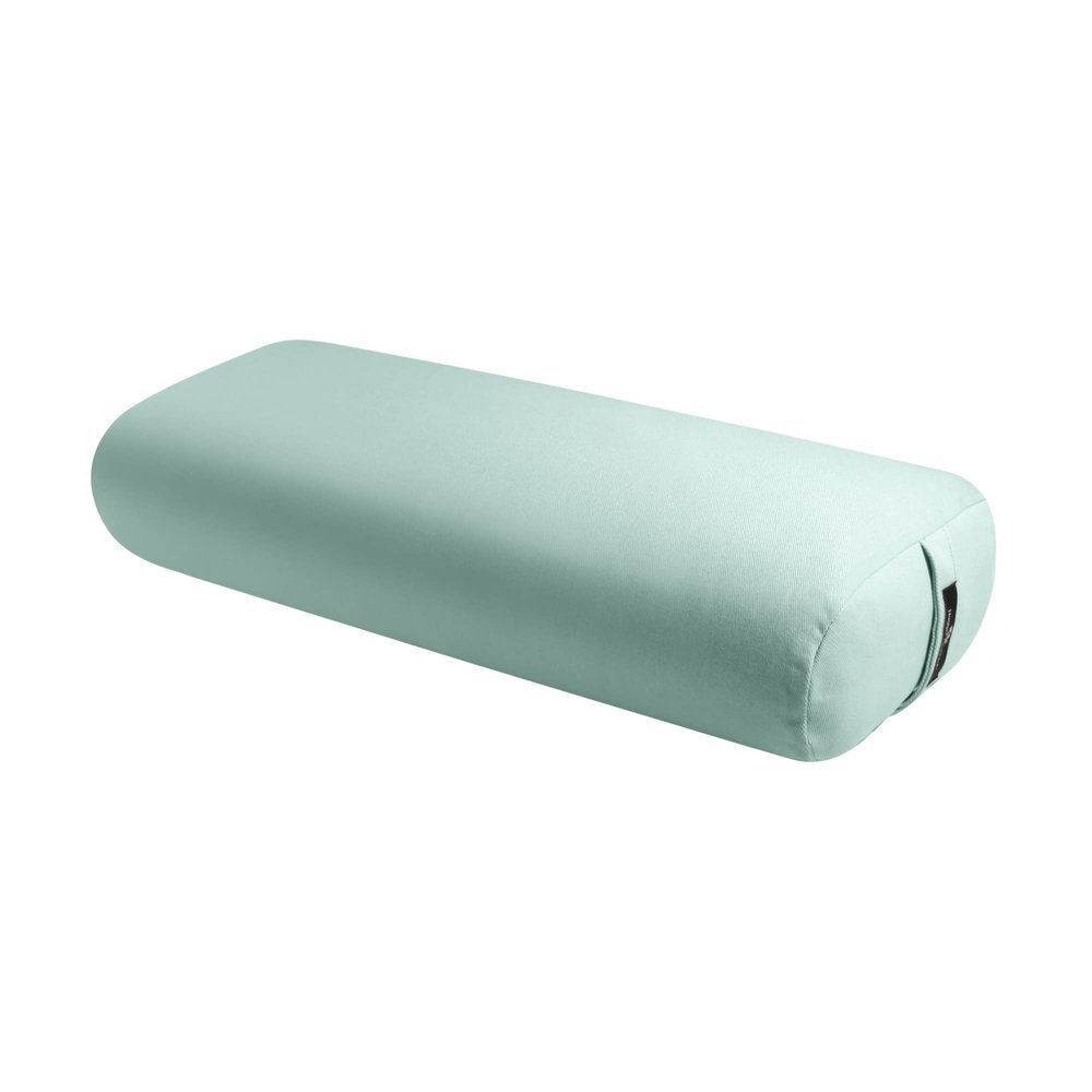 Hugger Mugger Standard Yoga Bolster - Rain - Firm Core with a Soft Surface, Rectangular Shape, Restorative Yoga, Handmade in The USA