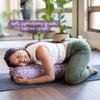 Hugger Mugger Standard Yoga Bolster - Rain - Firm Core with a Soft Surface, Rectangular Shape, Restorative Yoga, Handmade in The USA view 4