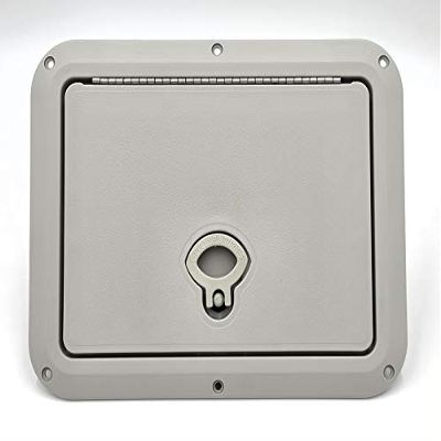 DPI Marine 9" x 12" Flush Series Access Hatch in Auster (Light Gray) - DPF912AU (Made in USA)