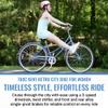 Kent International 700c Kent Retro City Bike - 700c with 3 Speed Shimano Nexus Hub Drivetrain - Dependable Lightweight Hybrid Bike w/Aluminum Frame and Padded Saddle for Premium Cycling view 2
