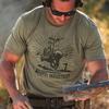 Magpul Blend Crew Neck Short Sleeve T-Shirt for Men, Jackalope Rodeo Stone Gray, Small view 2