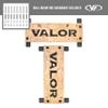 Valor Fitness Climbing Peg Board  Set of 2 Wall Mounted Boards (36" x 12") with 38 Holes & 6.5" Hand Pegs for Strength Training, Ninja & Rock Climbing view 2