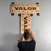 Valor Fitness Climbing Peg Board  Set of 2 Wall Mounted Boards (36" x 12") with 38 Holes & 6.5" Hand Pegs for Strength Training, Ninja & Rock Climbing view 3