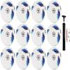 Biggz (Pack of 12) Premium Digital Soccer Balls with Hand Pump view 1
