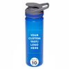 DISCOUNT PROMOS Custom Sports Water Bottles 22 oz. Set of 10, Personalized Bulk Pack - Reusable, Leak proof, With lids - Blue view 1