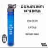 DISCOUNT PROMOS Custom Sports Water Bottles 22 oz. Set of 10, Personalized Bulk Pack - Reusable, Leak proof, With lids - Blue view 3