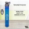 DISCOUNT PROMOS Custom Sports Water Bottles 22 oz. Set of 10, Personalized Bulk Pack - Reusable, Leak proof, With lids - Blue view 4