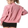 MBJ WJC2157 Women's Classic Lightweight Jacket Multi Pocket Windbreaker Bomber Jacket XL Mauve view 2