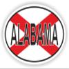 1x Alabama Country Code Oval Vinyl Waterproof Sticker - 5cm / 2inches view 1