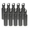 DISCOUNT PROMOS Stainless Steel Water Bottles 26 oz. Set of 10, Bulk Pack - Reusable, Leak Proof, Perfect for Gym, Hiking, Camping, Outdoor Sports - Grey view 1