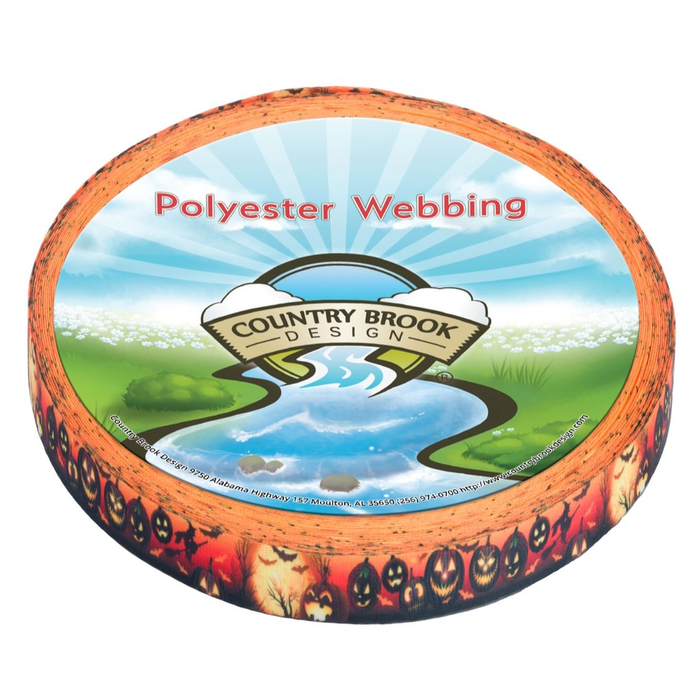 Country Brook Design - Midnight Fright Photo Quality Polyester (1/2 Inch, 50 Yards)