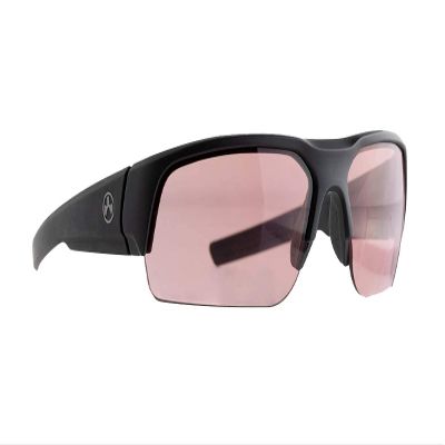 Magpul Helix Sunglasses Tactical Ballistic Military Eyewear Shooting Glasses for Men and Women, Black Frame, Rose