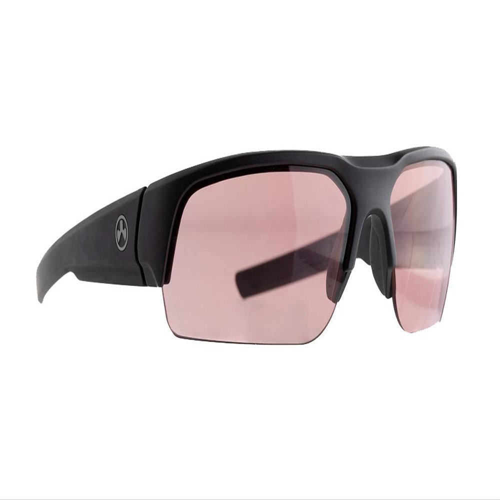 Magpul Helix Sunglasses Tactical Ballistic Military Eyewear Shooting Glasses for Men and Women, Black Frame, Rose