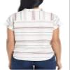 Weatherproof Vintage Ladies' Tie Front Top (Rio Red, X-Large) view 2