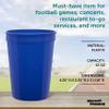 DISCOUNT PROMOS Disposable Plastic Cups 12 oz. Set of 10, Bulk Pack - Perfect for Summer, Sporting Events, Birthdays, Weddings, Picnic, Beach, Parties - Reflex Blue view 4