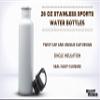 DISCOUNT PROMOS Stainless Steel Water Bottles 26 oz. Set of 10, Bulk Pack - Reusable, Leak Proof, Perfect for Gym, Hiking, Camping, Outdoor Sports - White view 3