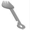 9 in 1 Long Titanium Camping Utensil. Features Spork, Wrench, Bottle Opener and Screw Driver. Designed by OSEI view 3