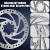 BUCKLOS 140mm 160mm 180mm 203mm MTB Disc Brake Rotor with 6 Bolts, Bicycle Brakes Stainless Steel Rotors M5 Screws, Opposite Hole Distance 44mm, fit Mountain Road Bikes MTB BMX view 2