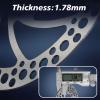 BUCKLOS 140mm 160mm 180mm 203mm MTB Disc Brake Rotor with 6 Bolts, Bicycle Brakes Stainless Steel Rotors M5 Screws, Opposite Hole Distance 44mm, fit Mountain Road Bikes MTB BMX view 4
