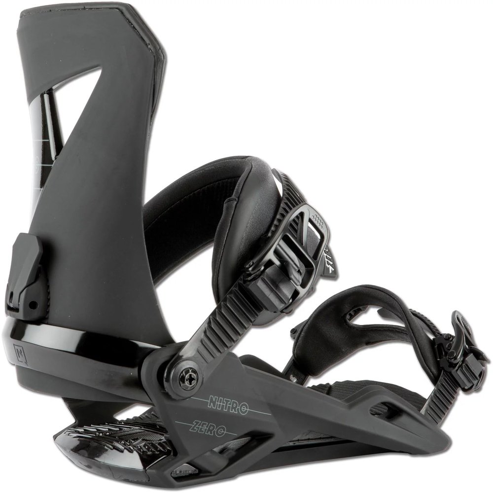 Nitro Zero Men's Snowboard Bindings, Ultra Black 23, Medium