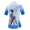 JPOJPO Womens Cycling Jersey,Bike Shirt Quick-Dry Breathable Reflective S-2XL Tops view 2