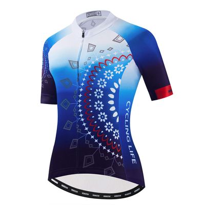 JPOJPO Womens Cycling Jersey,Bike Shirt Quick-Dry Breathable Reflective S-2XL Tops
