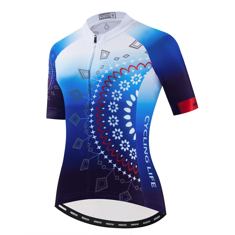 JPOJPO Womens Cycling Jersey,Bike Shirt Quick-Dry Breathable Reflective S-2XL Tops