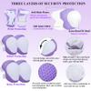 Kids Helmet Adjustable for Kids Ages 3-8 Years Old Boys Girls, Toddler Bike Helmet with Protective Sports Gear Set Knee Elbow Pads Wrist Guards for Cycling Roller Skating Skateboard-(Purple Star) view 3