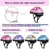 Kids Helmet Adjustable for Kids Ages 3-8 Years Old Boys Girls, Toddler Bike Helmet with Protective Sports Gear Set Knee Elbow Pads Wrist Guards for Cycling Roller Skating Skateboard-(Purple Star) view 4