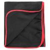 REDCAMP Large Waterproof Stadium Blanket for Cold Weather, Soft Warm Fleece Camping Blanket Windproof for Outdoor Sports, Blue/Red (Outer Black/Inner Black) view 1