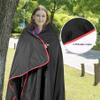 REDCAMP Large Waterproof Stadium Blanket for Cold Weather, Soft Warm Fleece Camping Blanket Windproof for Outdoor Sports, Blue/Red (Outer Black/Inner Black) view 3