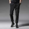 XUETON Mens Casual Sweatpants Elastic Waist Jogger Sport Athletic Pants Running Workout Loose Pajamas Loung Pants(Black,Small) view 2