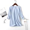 Uobzyaq Stripes Nightgowns for Kids Cotton Softness Daytime Sleepshirts Winter Warm Cozy Nightdress Sleepwear for 3-10 Years Blue Size 9-10Years(150) view 2