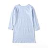 Uobzyaq Stripes Nightgowns for Kids Cotton Softness Daytime Sleepshirts Winter Warm Cozy Nightdress Sleepwear for 3-10 Years Blue Size 9-10Years(150) view 3