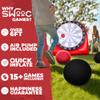 Swooc Games - Premium Inflatable Giant Kick Darts (15+ Ways to Play) - Jumbo Soccer Dartboard w/Air Pump - Big Carnival Games - Giant Outdoor Games - Oversized Dart Board Yard & Lawn Game Kids & Adult view 2