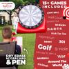 Swooc Games - Premium Inflatable Giant Kick Darts (15+ Ways to Play) - Jumbo Soccer Dartboard w/Air Pump - Big Carnival Games - Giant Outdoor Games - Oversized Dart Board Yard & Lawn Game Kids & Adult view 3