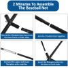 Anbt 7' x 7' Baseball Softball Practice Net Baseball Equipment Training Aids with Carry Bag for Hitting,Pitching,Batting & Fielding Practice view 3