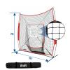 Anbt 7' x 7' Baseball Softball Practice Net Baseball Equipment Training Aids with Carry Bag for Hitting,Pitching,Batting & Fielding Practice view 4