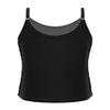 Hansber Girls Ballet Dance Tank Tops Sequined Dancewear Camisole Sequined Tops Sports Cami Shirts Black 12 view 2