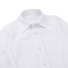 QinCiao Infant Baby Boys Long/Short Sleeve Rompers Little Gentleman Wedding Birthday Party Button Down Shirt Bodysuit White&Black with Bow Tie Long Sleeves 9 Months view 3