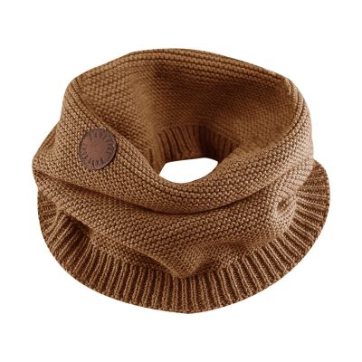 Bamery Winter Baby Boys Scarf Cotton Girls Neck Warmer Autumn Warm Knitted Scarves for Toddler Kids (Walnut)