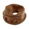 Bamery Winter Baby Boys Scarf Cotton Girls Neck Warmer Autumn Warm Knitted Scarves for Toddler Kids (Walnut) view 1