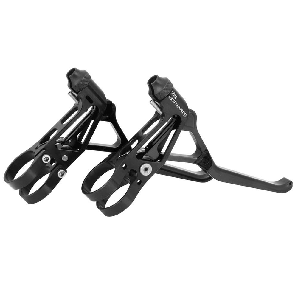 Keenso V Brake Handles, Cycling Brake Levers, Cycling Accessory for Folding Bike, Road Bike(Black) and Spare Parts