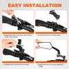 Addmotor Bike Mirrors, 1 Pair Bicycle Mirror Handlebar Mount, 360 Adjustable Rotatable Bike Mirror, HD, Safe Handlebar Rearview Mirror, Bike Accessories Bicycle Mirrors Set(Black) view 4