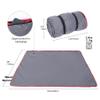 REDCAMP Large Waterproof Stadium Blanket for Cold Weather, Soft Warm Fleece Camping Blanket Windproof for Outdoor Sports, Blue/Red (Outer Grey/Inner Black) view 2