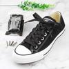 5Chaos Glitter Metallic Sparkle Shoelaces, Sparkly Shiny Shoe Laces for Women Kids Girls Men, Fun Funky Shoestring with Aglets 1Pair (43" (110CM), Metallic Black) view 2