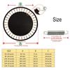 LoveinDIY 6/8/10/12ft Trampoline Mat Replacement Round High Elastic Durable, Black, 8ft-48 Buckle view 2