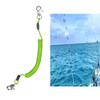 Fishing Coiled Lanyard, Heavy Duty Fishing Lanyard, Retractable Tool Lanyard, Fishing Tools Safety Rope Extension Cord Tether, with Carabiner, for Deep Sea Fishing, Rods, Kayak, Paddles - 2-Pcs view 3